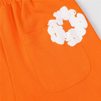 Denim Tears The Cotton Wreath Shorts Orange DENIM TEARS