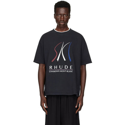 RHUDE Chamonix Mont-Blanc T-Shirts RHUDE
