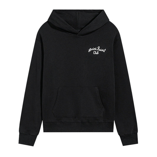 AMIRI Spirit Logo-Embroidered Cotton-Blend Jersey Hoodie AMIRI