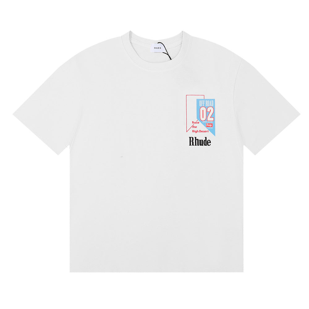 RHUDE Race The High Desert micro-logo T-shirt RHUDE