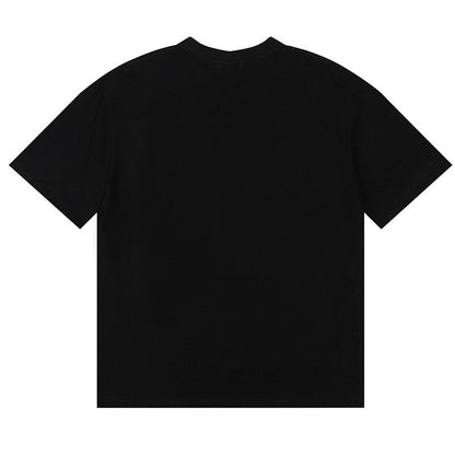 RHUDE Black dove lettering print T-Shirts RHUDE