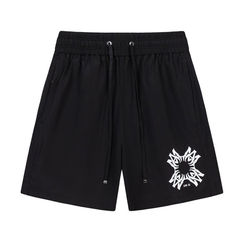 AMIRI Straight-Leg Mid-Length Logo-Print Swim Shorts AMIRI