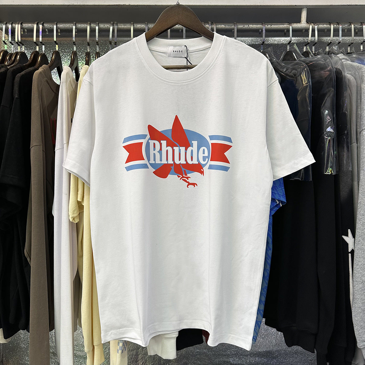 RHUDE Chevron Eagle cotton T-shirt RHUDE