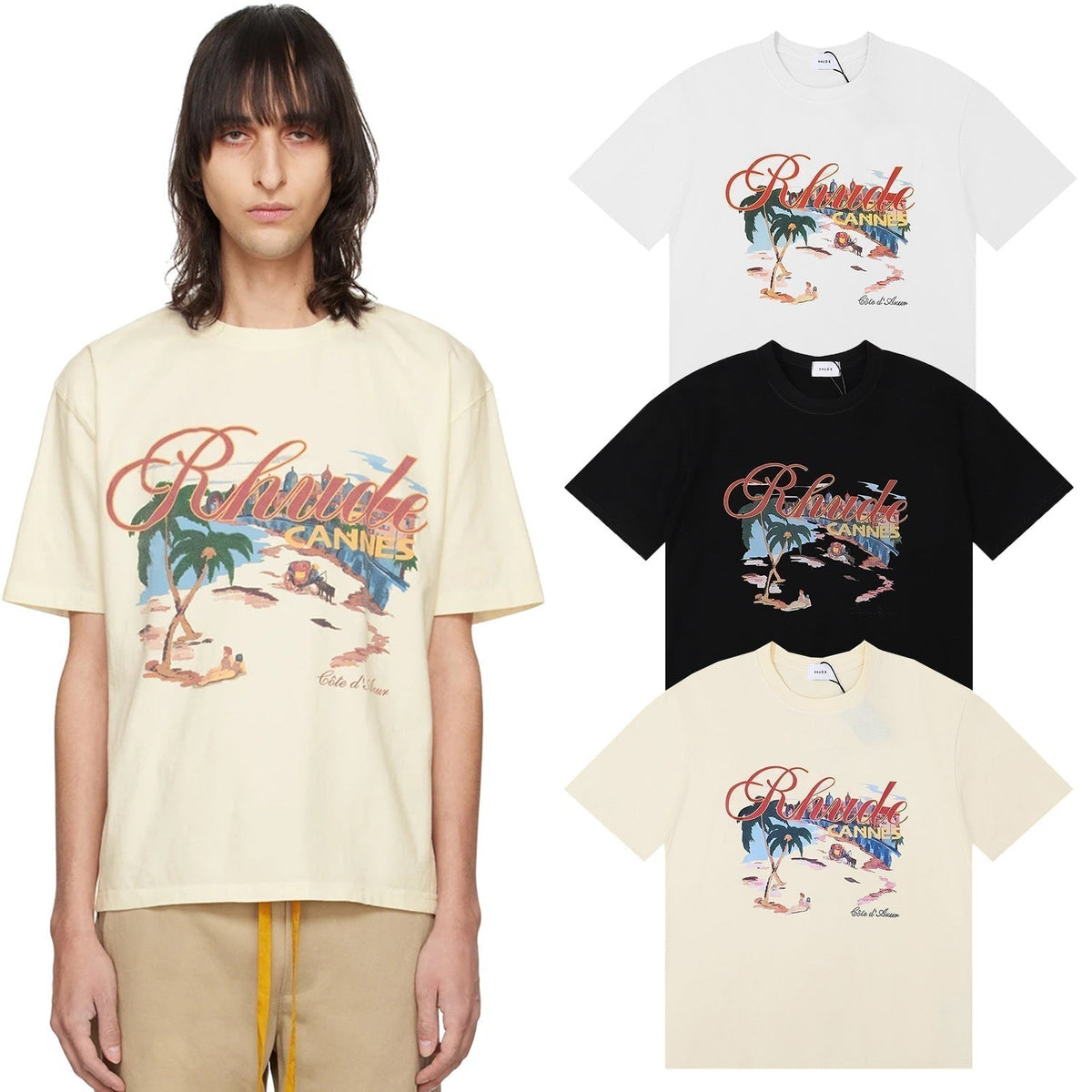 RHUDE Cannes Beach T-shirt RHUDE