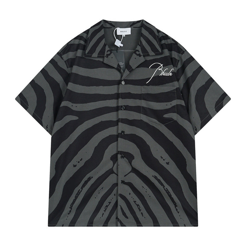 Rhude Zebra Silk Shirts RHUDE