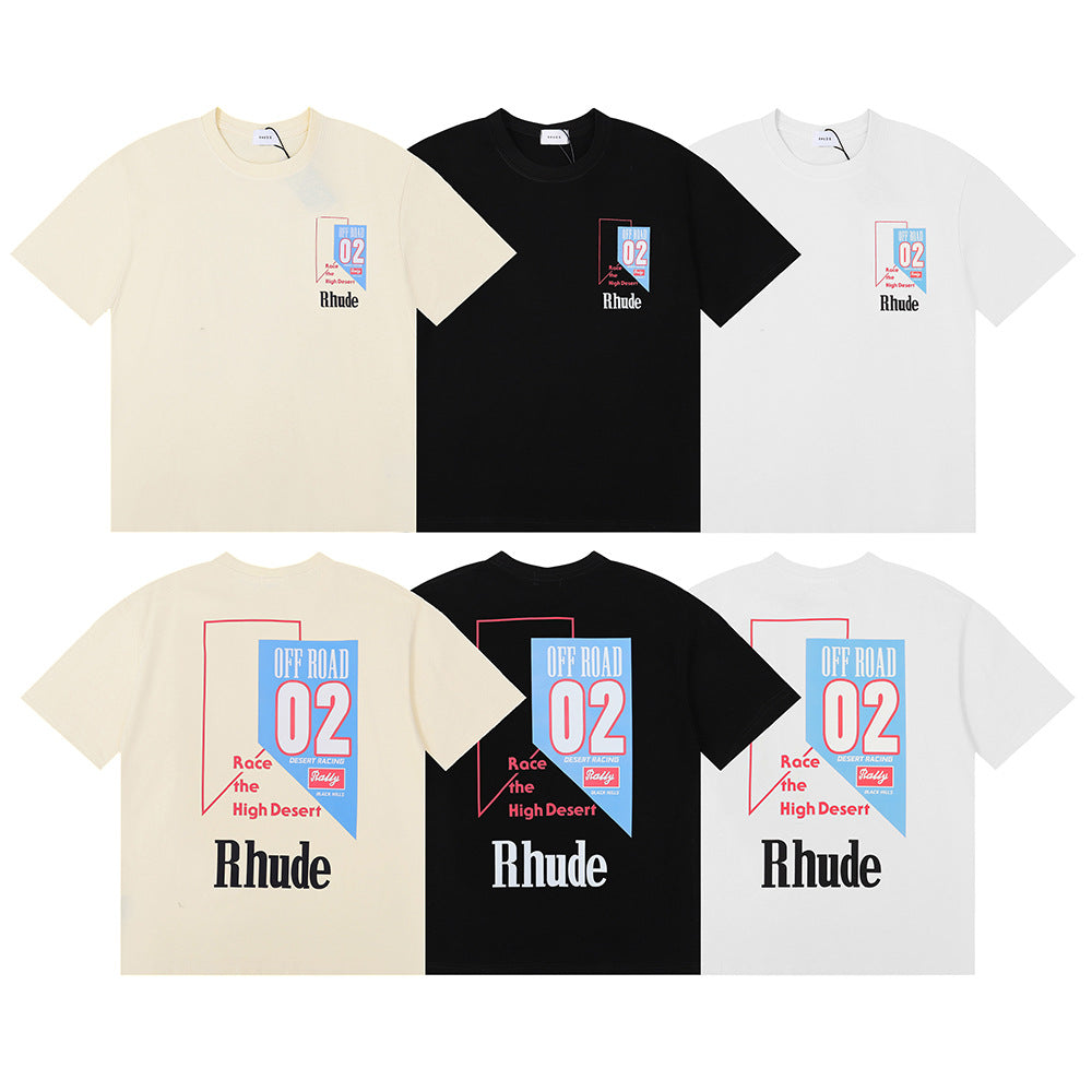 RHUDE Race The High Desert micro-logo T-shirt RHUDE