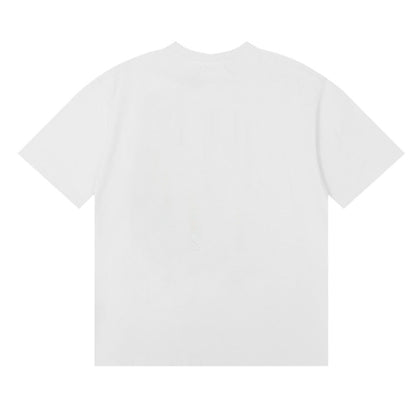 RHUDE Motorsports Track Letter Print T-Shirt RHUDE