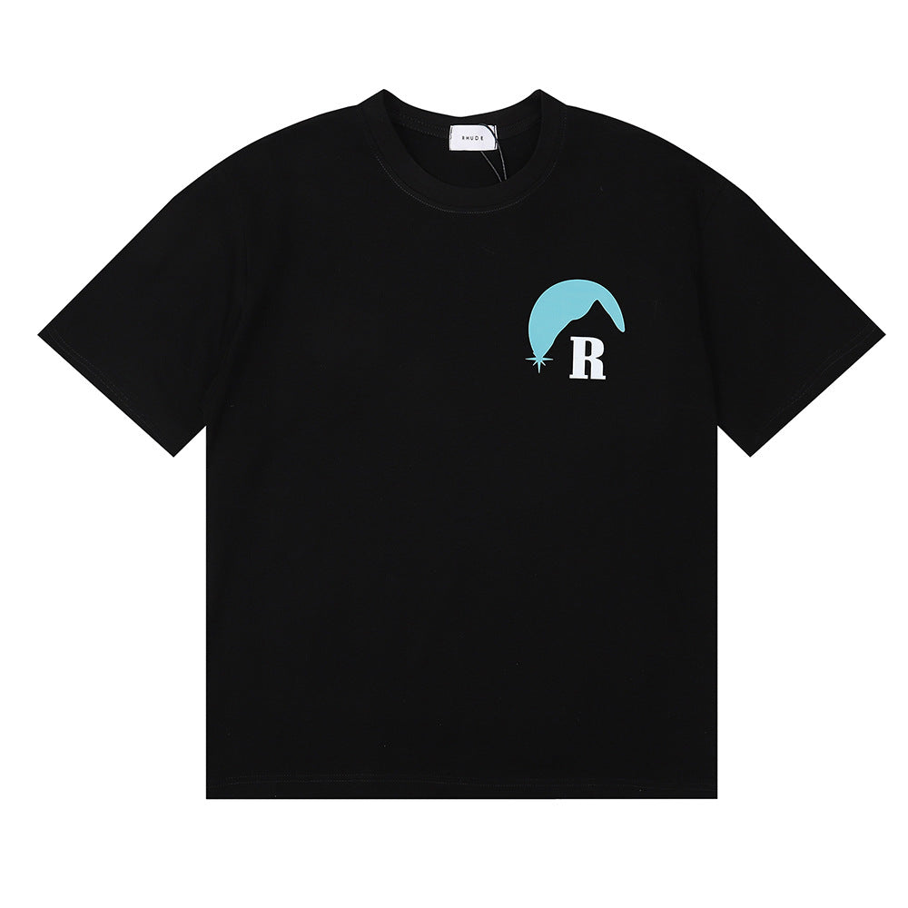 RHUDE Sunset Classic Letter Print T-Shirt RHUDE