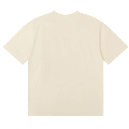 RHUDE Warning Logo Cotton Short-Sleeve T-Shirts RHUDE