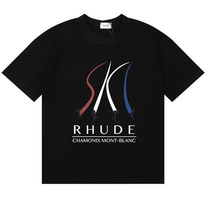 RHUDE Chamonix Mont-Blanc T-Shirts RHUDE