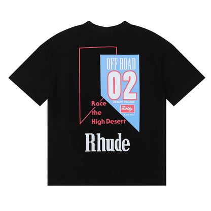 RHUDE Race The High Desert micro-logo T-shirt RHUDE