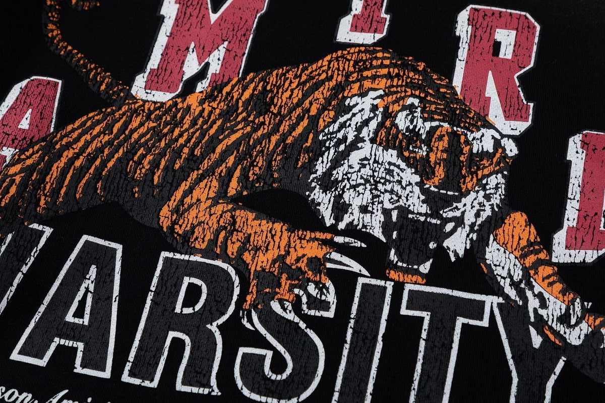 Amiri vintage tiger varsity hoodie Thickening AMIRI