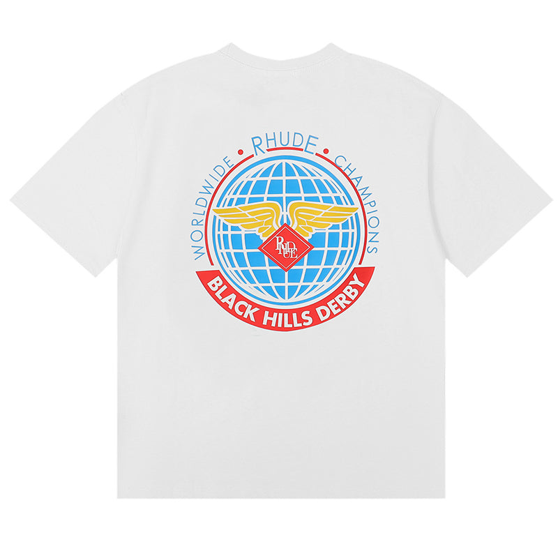 RHUDE Earth Wings Print T-Shirt RHUDE