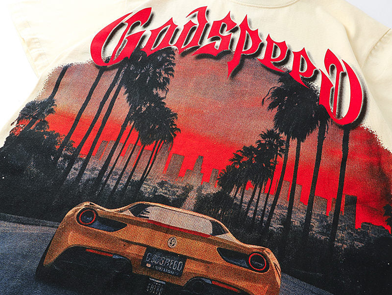 GODSPEED Racing Car T-shirt Godspeed