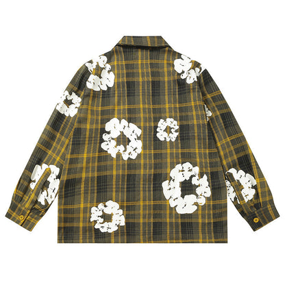 Denim Tears kapok Flower Pattern Long Sleeved Shirt DENIM TEARS