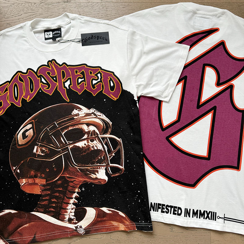 GODSPEED Skeleton Baseball Player T-shirt Godspeed