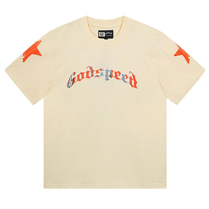 GODSPEED Skeleton Man White Cowboy Hat T-shirt Godspeed