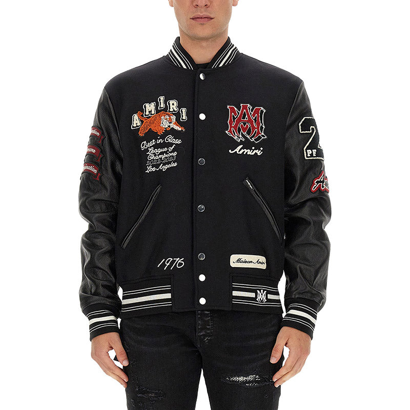 AMIRI Varsity Vintage Patch Bomber Jacket AMIRI