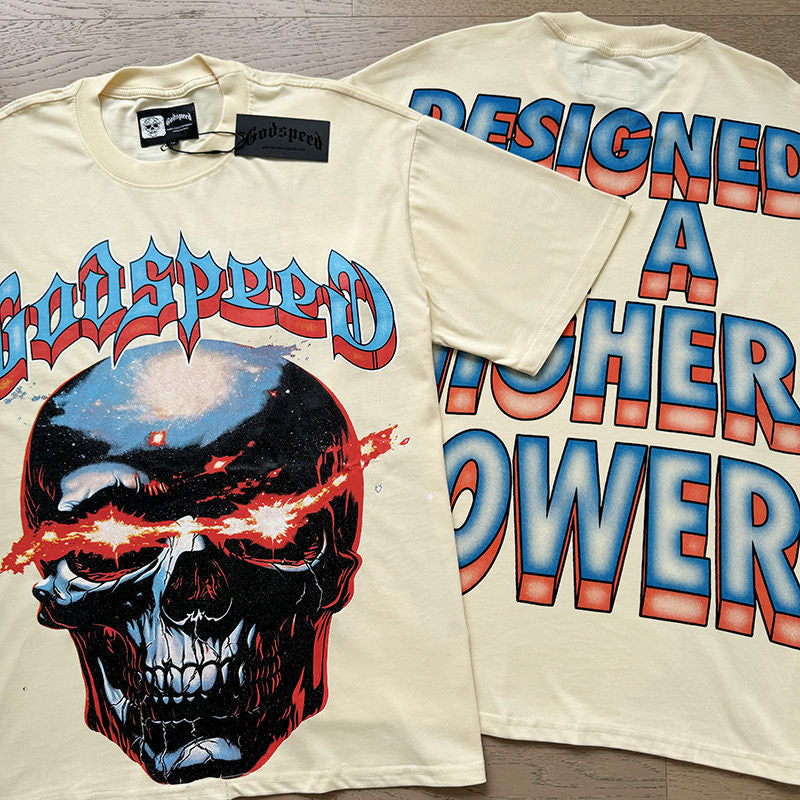 GODSPEED Skull With Flaming Eyes T-shirt Godspeed