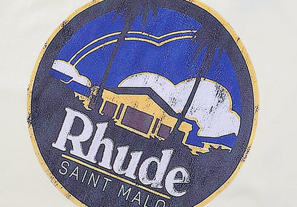 RHUDE Saint Malo Castle Print T-Shirts RHUDE