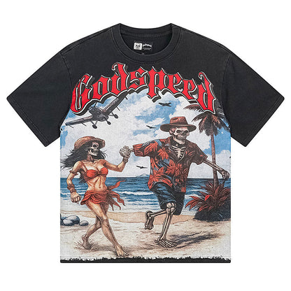 GODSPEED Skull Couple T-shirt Godspeed