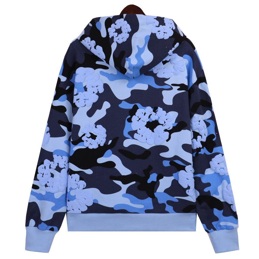 Denim Tears Cotton Wreath Camouflage Hoodie DENIM TEARS