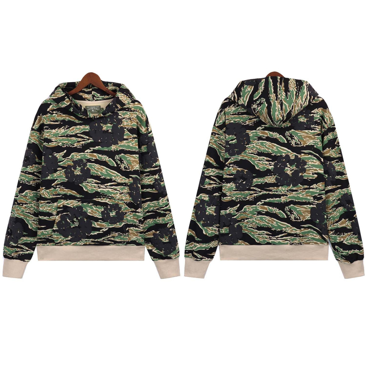 Denim Tears Cotton Wreath Camouflage Hoodie DENIM TEARS