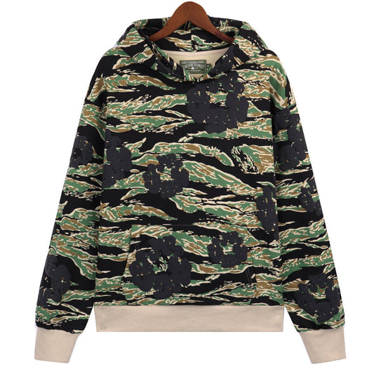 Denim Tears Cotton Wreath Camouflage Hoodie DENIM TEARS