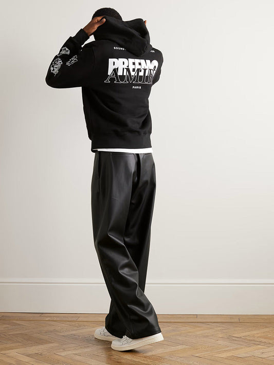 AMIRI Logo-Print Cotton-Jersey Hoodie AMIRI