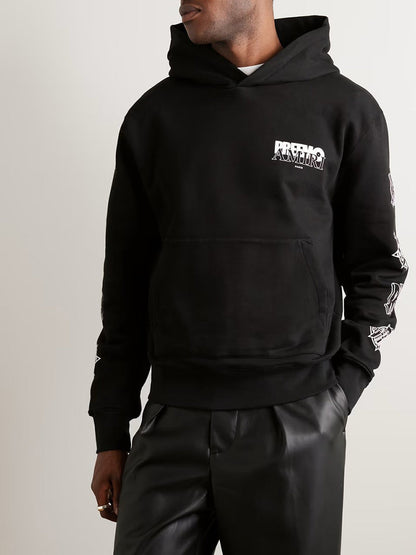 AMIRI Logo-Print Cotton-Jersey Hoodie AMIRI