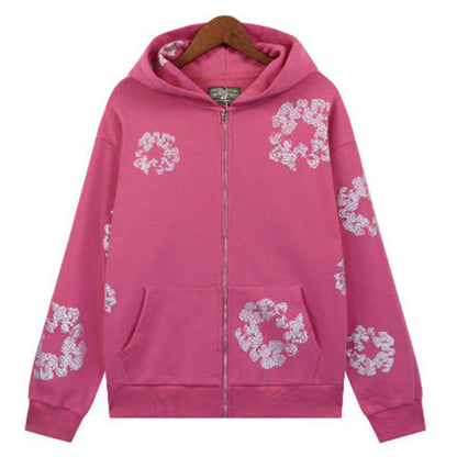 Denim Tears Kapok Flower Pattern Printed Hoodie DENIM TEARS