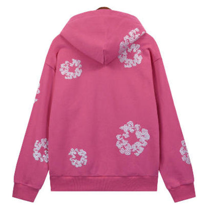 Denim Tears Kapok Flower Pattern Printed Hoodie DENIM TEARS