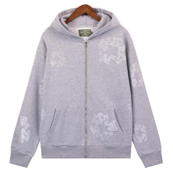 Denim Tears Kapok Flower Pattern Printed Hoodie DENIM TEARS