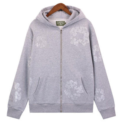 Denim Tears Kapok Flower Pattern Printed Hoodie DENIM TEARS