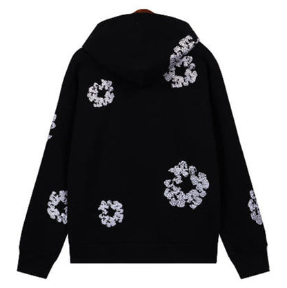 Denim Tears Kapok Flower Pattern Printed Hoodie DENIM TEARS